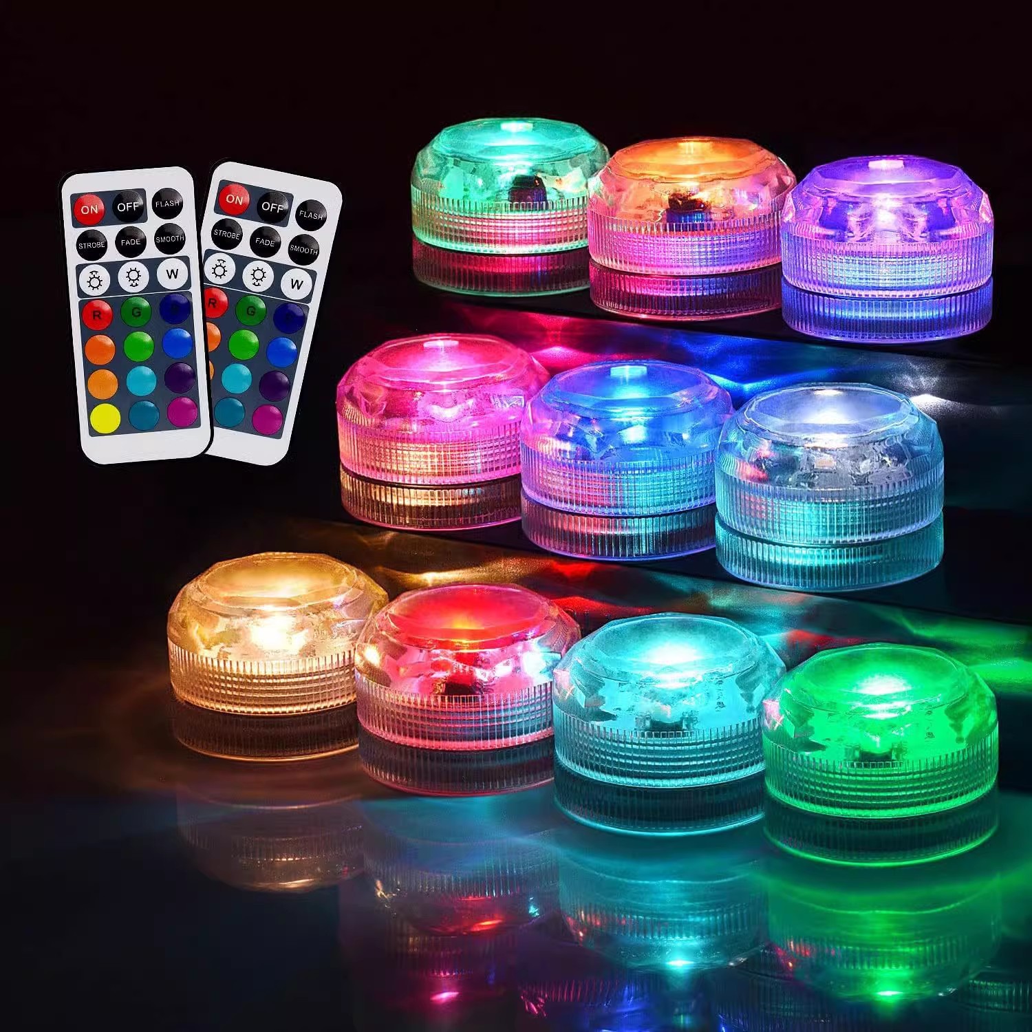Underwater Flashlight - Uzaktan Kumanda RGB Dekoratif Flaş Renkli